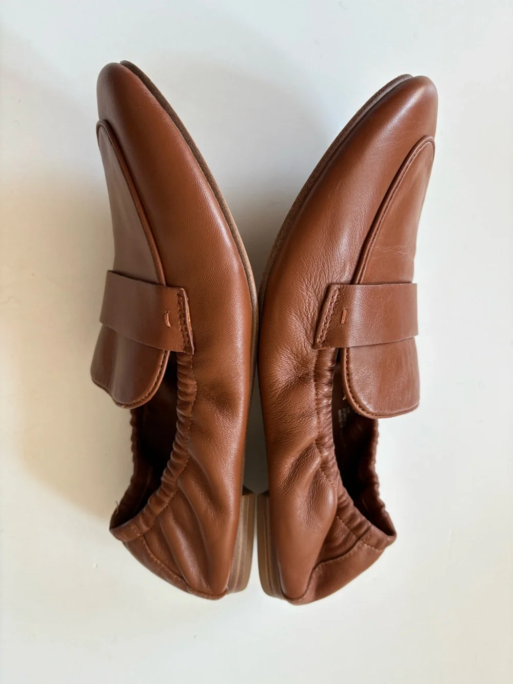 Quince || Italian Leather Soft Loafers in Cognac Flats Penny Classic 10